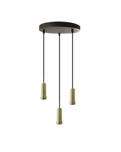 Aluminium pendant light without shade black, Rika