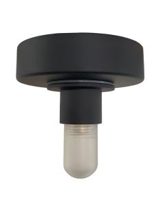 Plastic ceiling cap black, Aafje, IP44