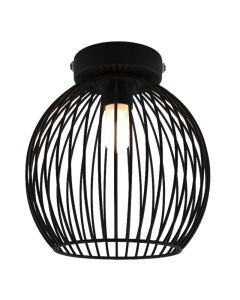 Industrial bathroom ceiling light black, Wiro, IP44