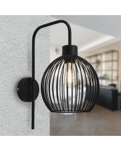 Industrial wall light black, Wiro