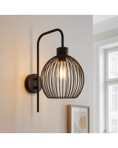 Industrial wall light black, Wiro