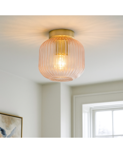 Retro ceiling light pink, Charlois