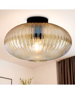 Design flush ceiling light amber, Charlois