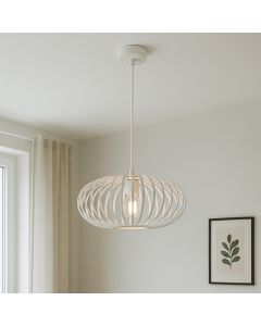 Industrial pendant light white, Lieve