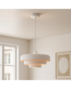 Modern pendant light white, Meredith