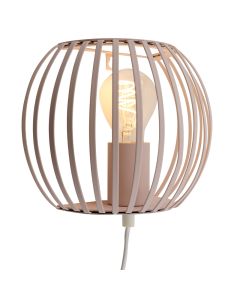 Industrial wall light beige, Lieve, with switch