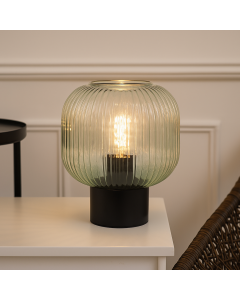 Design table lamp green, Charlois, with switch