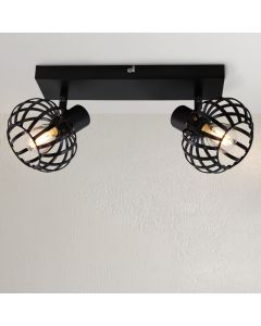 Industrial ceiling spotlight black, Lieve