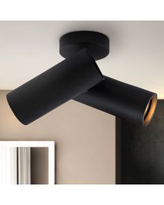 Modern ceiling spotlight black, Nadi