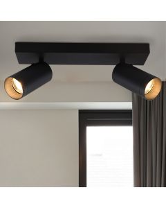 Modern ceiling spotlight black, Nadi