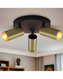 Modern ceiling spotlight brass, Nadi