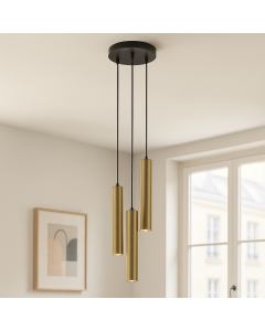 Modern pendant light brass, Nadi