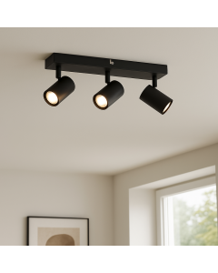 Modern ceiling spotlight black, Elena