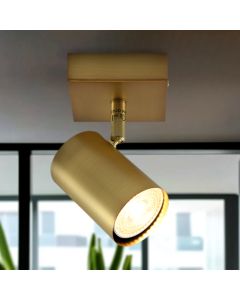 Modern ceiling spotlight brass, Elena
