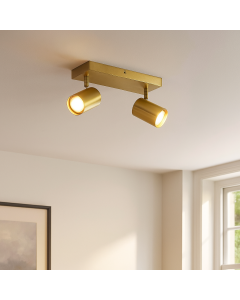 Modern ceiling spotlight brass, Elena