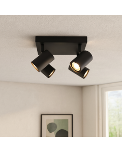 Modern ceiling spotlight black, Elena