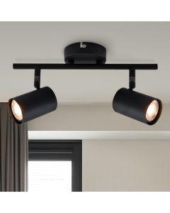Modern ceiling spotlight black, Elena