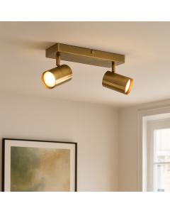 Modern ceiling spotlight bronze, Elena