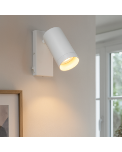 Modern wall spotlight white, Nadi, with switch