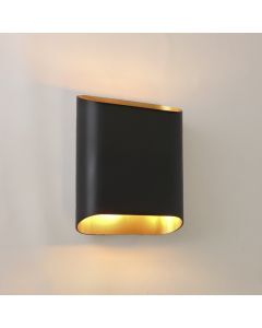 Modern up down wall light black, Bouke