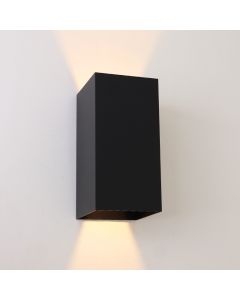 Modern up down wall light black, Dion, IP65