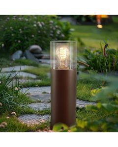 Modern outdoor light rust coloured, Sanel, IP44