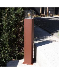 Modern outdoor light rust coloured, Sanel, IP44