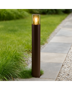Modern outdoor light rust coloured, Sanel, IP44