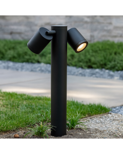 Modern outdoor light black, Clevor, IP44