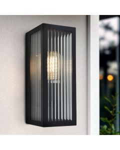 Modern outdoor light black, Senne, IP44