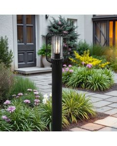 Modern outdoor light black, Enya, IP44