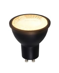 Olucia GU10 LED bulb Antonie, black, 3W, 2700K