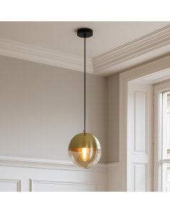 Design pendant light amber, Nalini