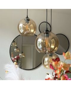 Design pendant light amber, Giada