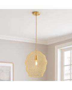 Design pendant light gold, Sep