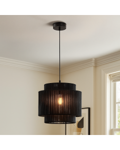 Rustic pendant light black, Sanny