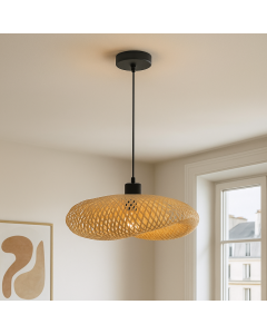 Bamboo pendant light brown, Sezen