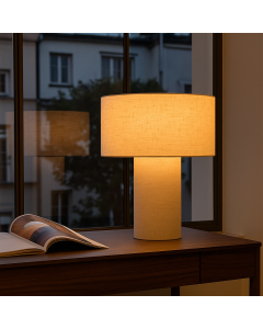 Modern table lamp beige, Timmy, with switch