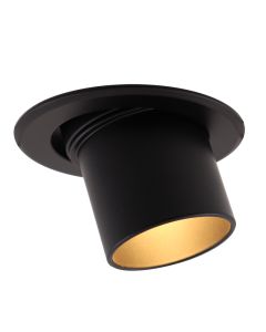 Aluminium recessed light black, Janna