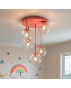 Design ceiling light pink, Stacy