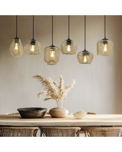 Modern pendant light amber, Caia