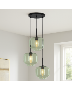 Retro pendant light green, Anniek