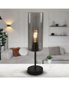 Modern table lamp grey, Gaya, with switch