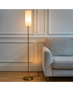 Modern floor lamp white, Gaya, with switch