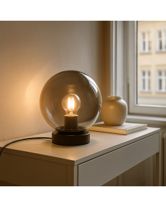 Modern table lamp grey, Jelly, with switch
