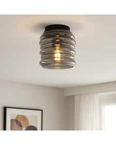 Glass ceiling light grey, Karen