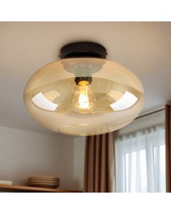 Design ceiling light amber, Luca