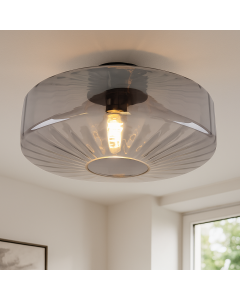 Design flush ceiling light grey, Sevda