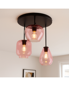 Modern ceiling light pink, Caia