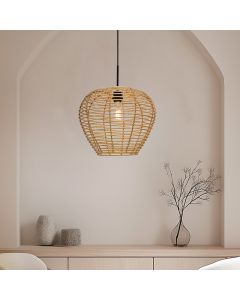 Rattan pendant light brown, Irene